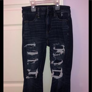 american eagle ripped jeans